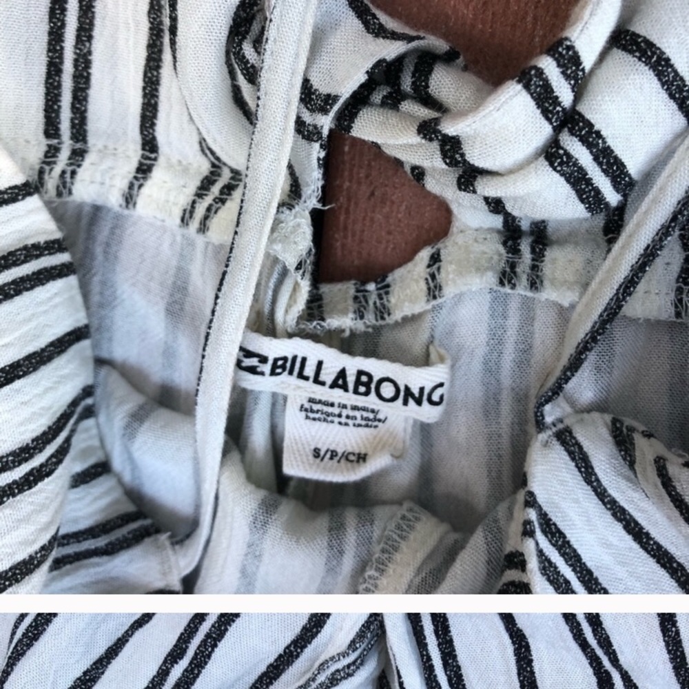 Billabong Striped Romper.size L - Picture 5 of 6